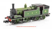 2S-016-006 Dapol M7 0-4-4T Steam Locomotive number 245 in LSWR Lined Green livery